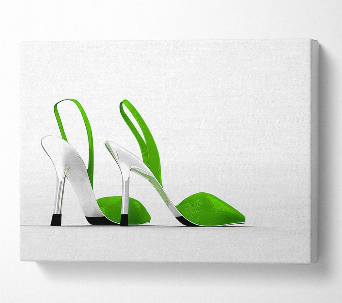  A Canvas Print of Lime Shoes Canvas Art