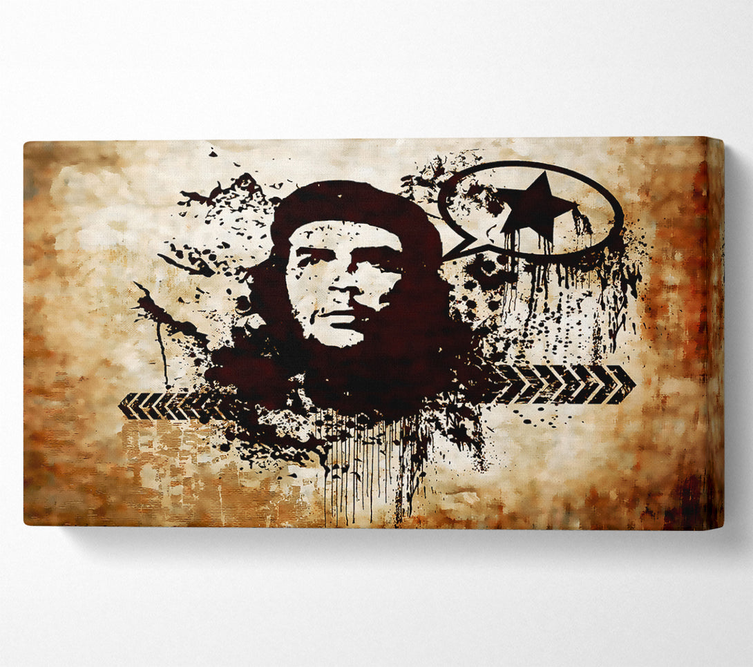  A Canvas Print of Che Guevara Brown Canvas Art