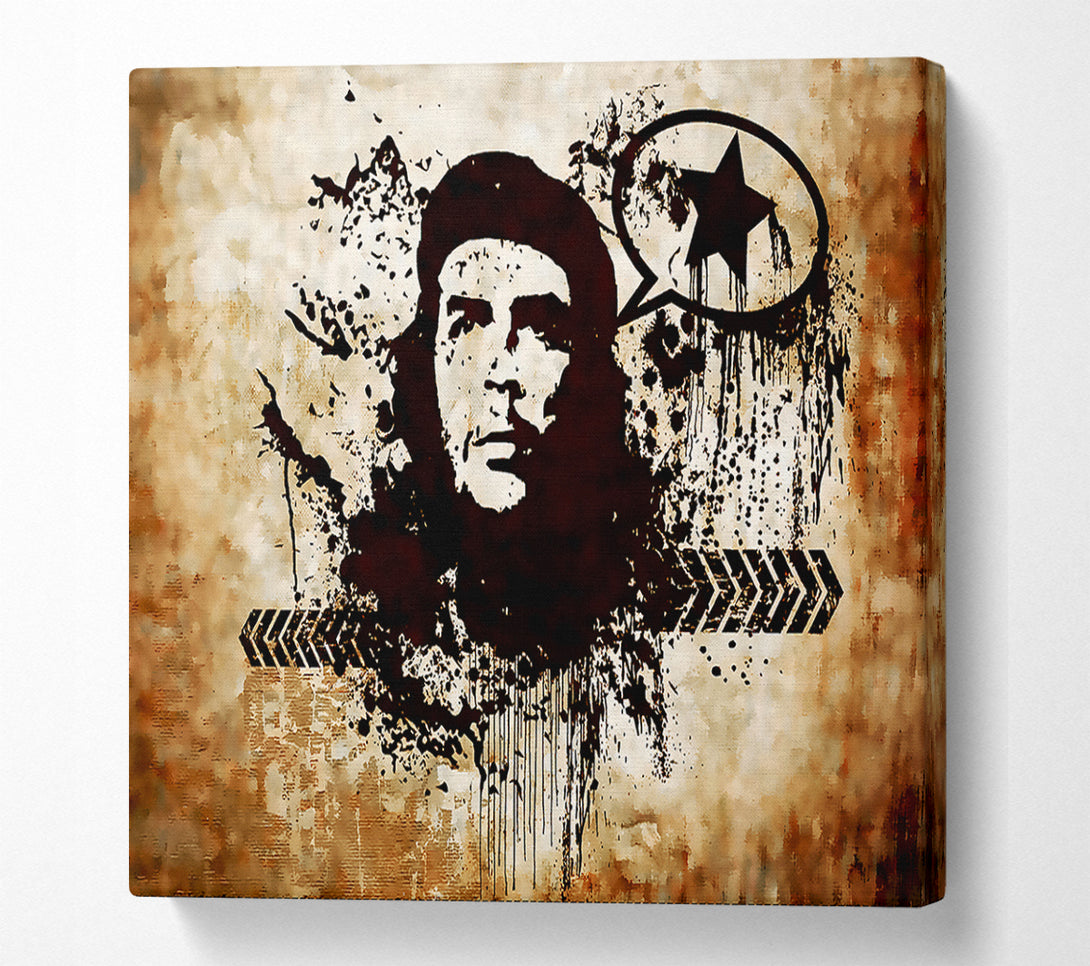  A Canvas Print of Che Guevara Brown Canvas Art