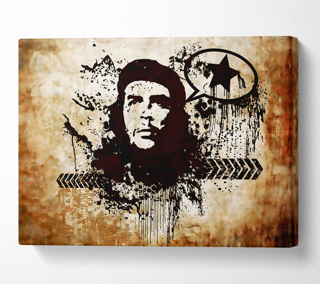  A Canvas Print of Che Guevara Brown Canvas Art