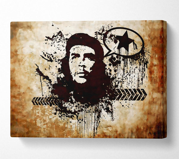 A Canvas Print of Che Guevara Brown Canvas Art