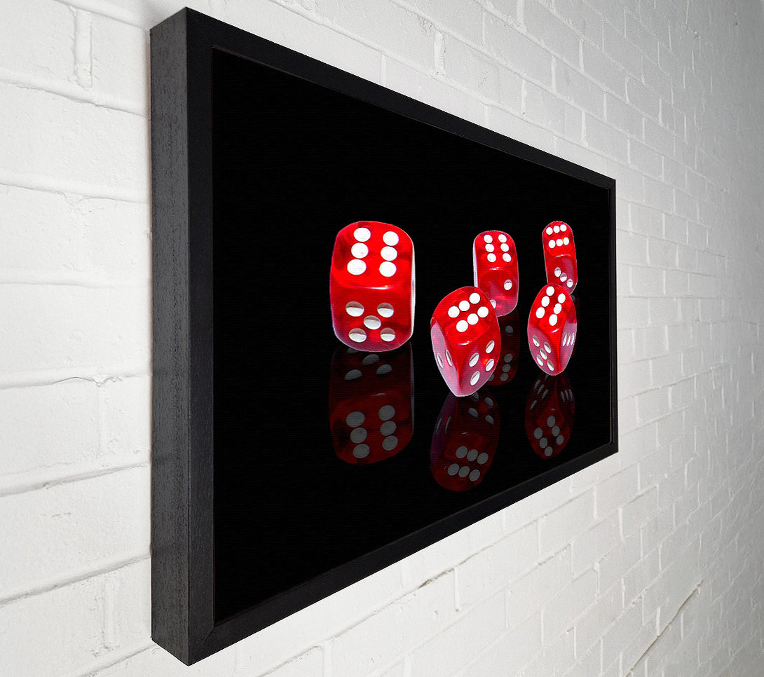  A Canvas Print of All Sixes Dice Canvas Wall Art