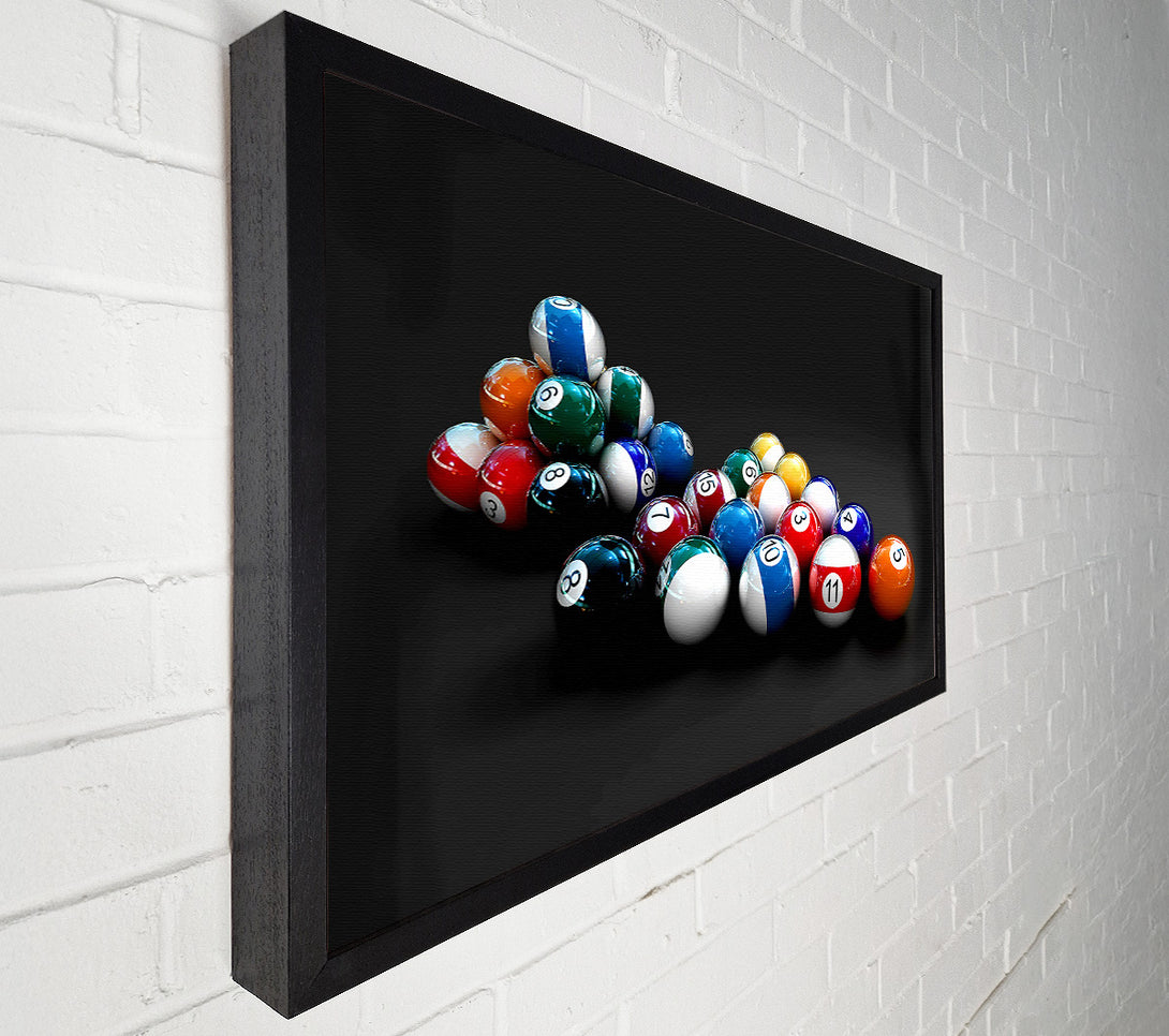  A Canvas Print of Double Pool Balls Canvas Wall Art