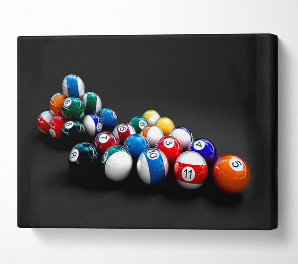  A Canvas Print of Double Pool Balls Canvas Wall Art