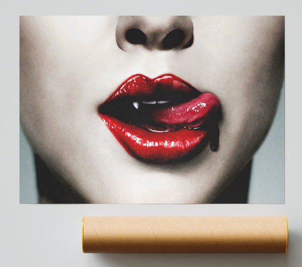 Vampire Lips Poster