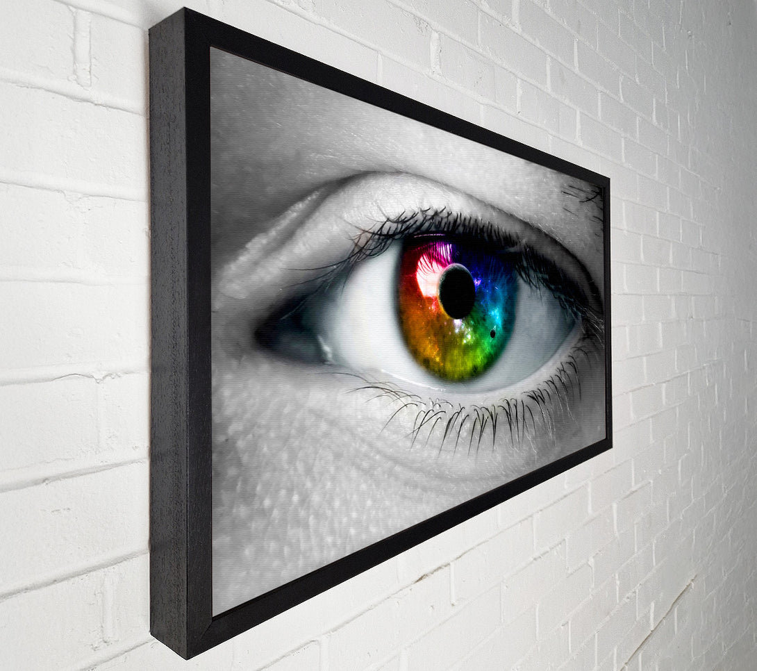  A Canvas Print of Rainbow Eye Canvas Art