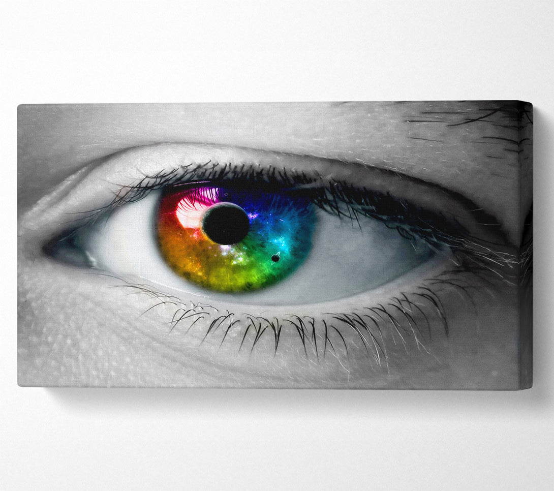  A Canvas Print of Rainbow Eye Canvas Art