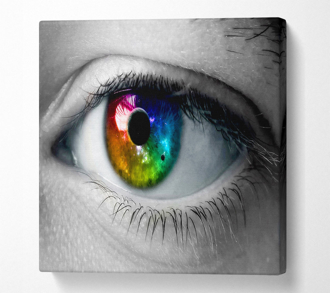  A Canvas Print of Rainbow Eye Canvas Art