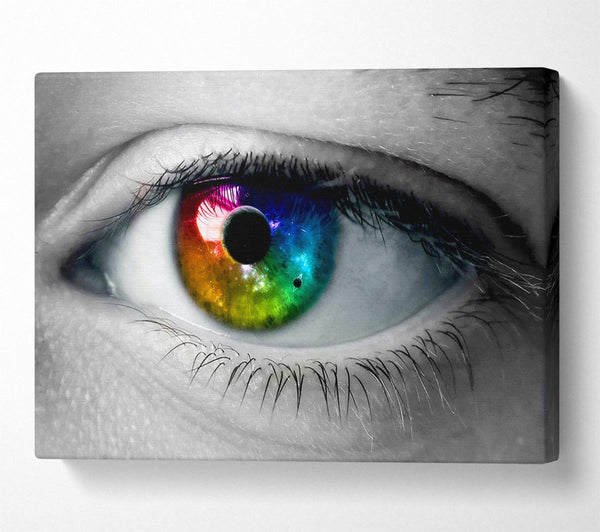  A Canvas Print of Rainbow Eye Canvas Art