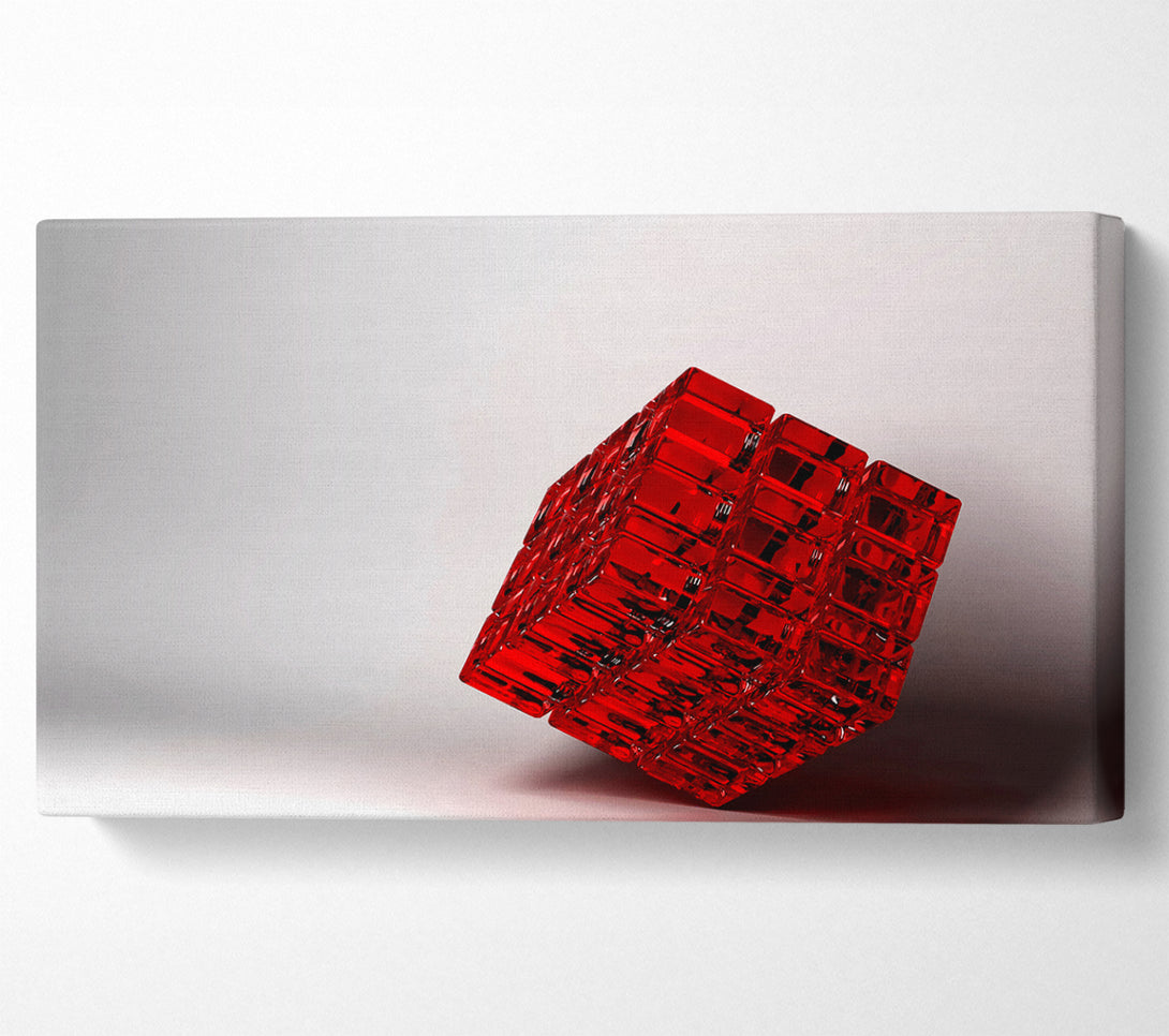  A Canvas Print of Red Jelly Cube Canvas Wall Art