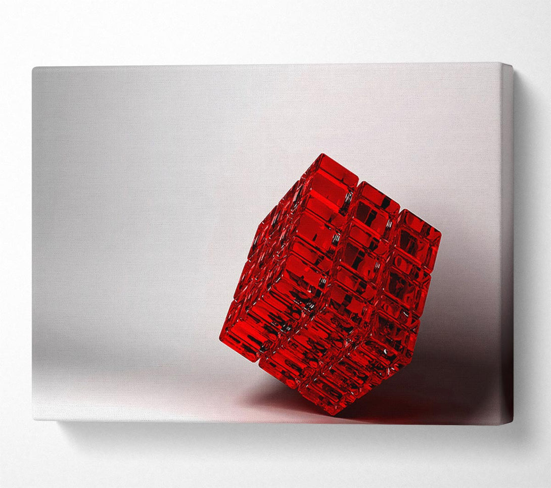  A Canvas Print of Red Jelly Cube Canvas Wall Art