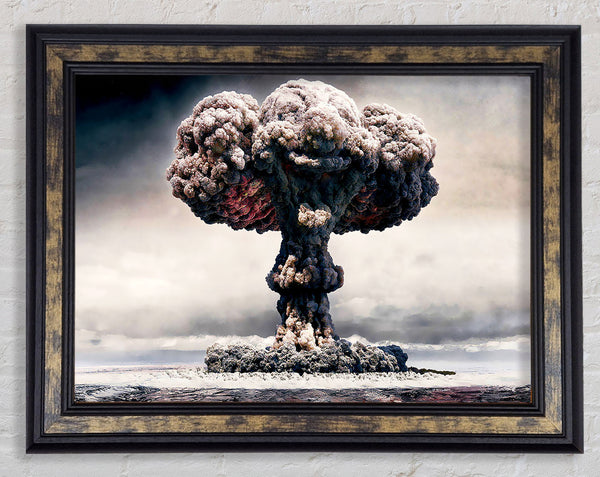 The Atom Bomb Blast Framed Print