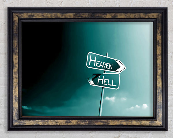 Heaven And Hell Framed Print