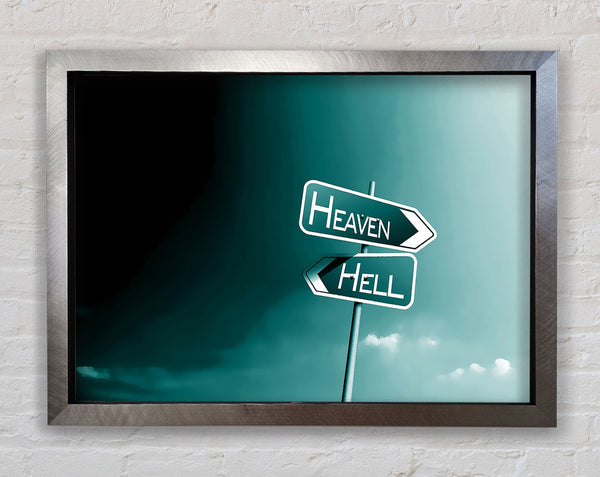 Heaven And Hell Framed Print