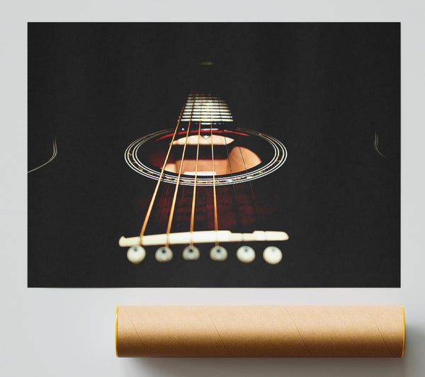 Acoustic Guitar Close-Up Print