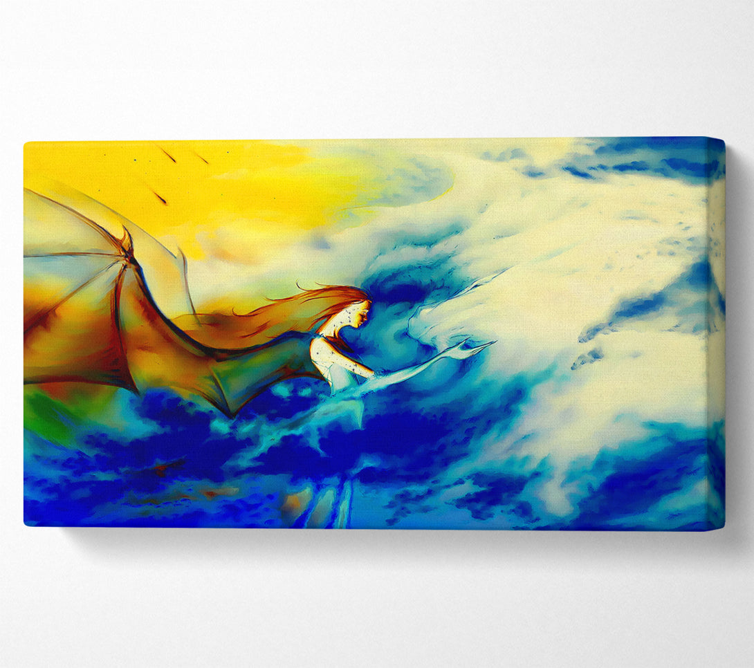  A Canvas Print of Fairy Dragon Clouds Canvas Art