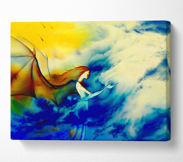  A Canvas Print of Fairy Dragon Clouds Canvas Art