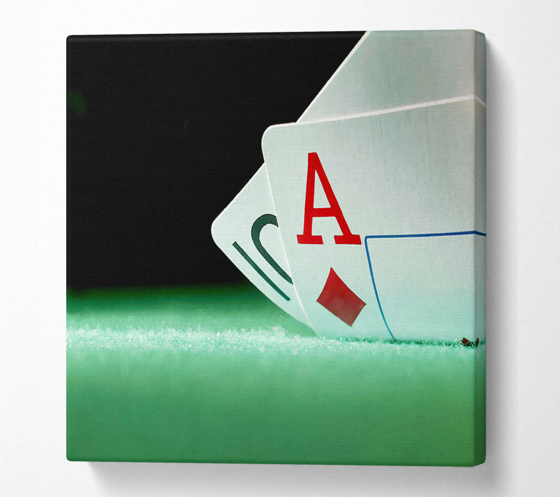  A Canvas Print of Poker Hand Canvas Print