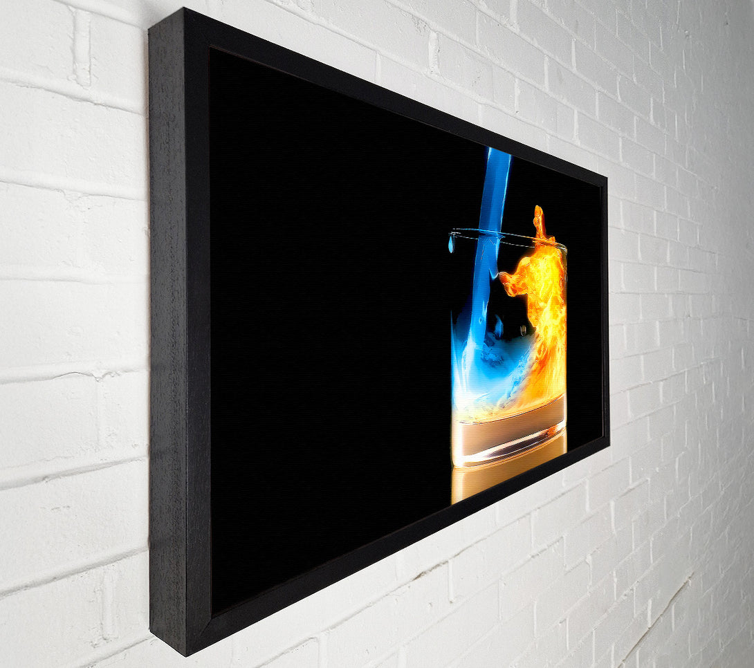  A Canvas Print of Pouring Fire And Water Canvas Print