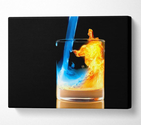  A Canvas Print of Pouring Fire And Water Canvas Print