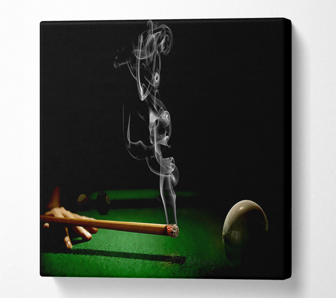  A Canvas Print of Smoking Cue Canvas Wall Art