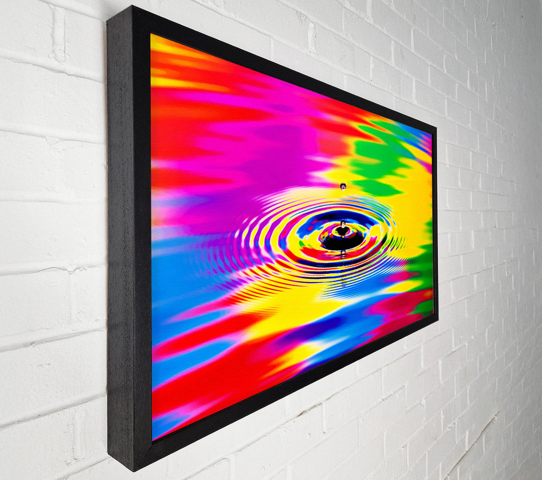 A Canvas Print of Rainbow Water Ripple Canvas Print