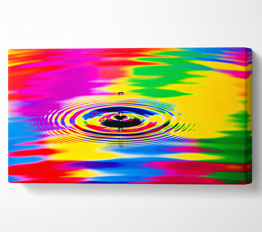  A Canvas Print of Rainbow Water Ripple Canvas Print