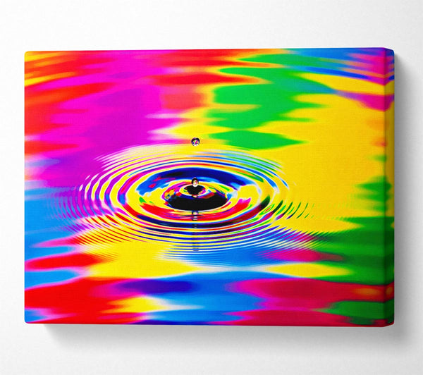  A Canvas Print of Rainbow Water Ripple Canvas Print