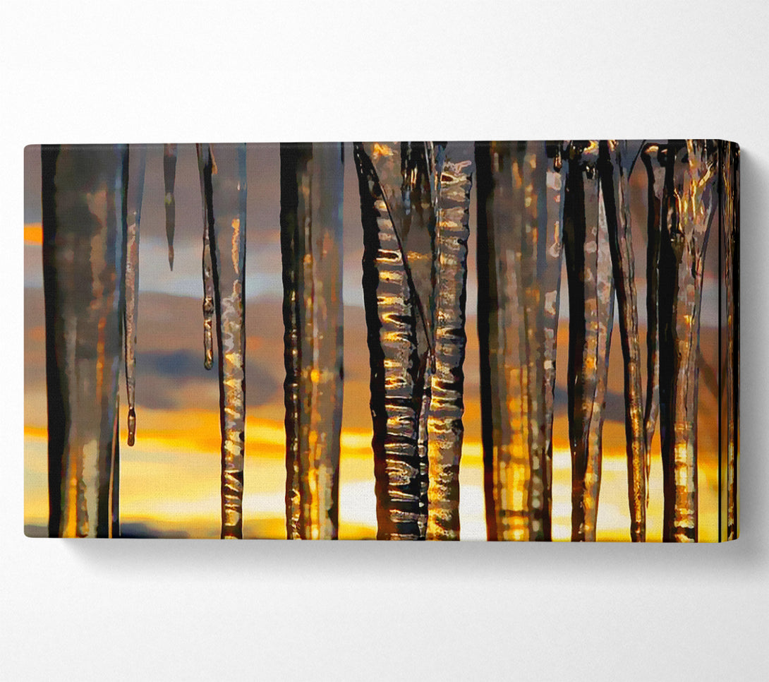  A Canvas Print of Icicles Canvas Print