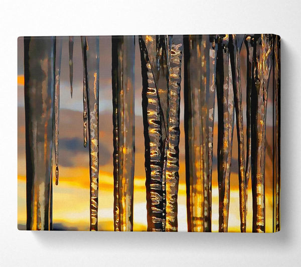  A Canvas Print of Icicles Canvas Print