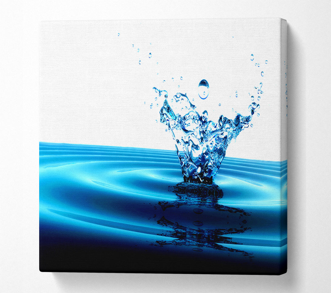  A Canvas Print of Flow Of The Splash Canvas Print