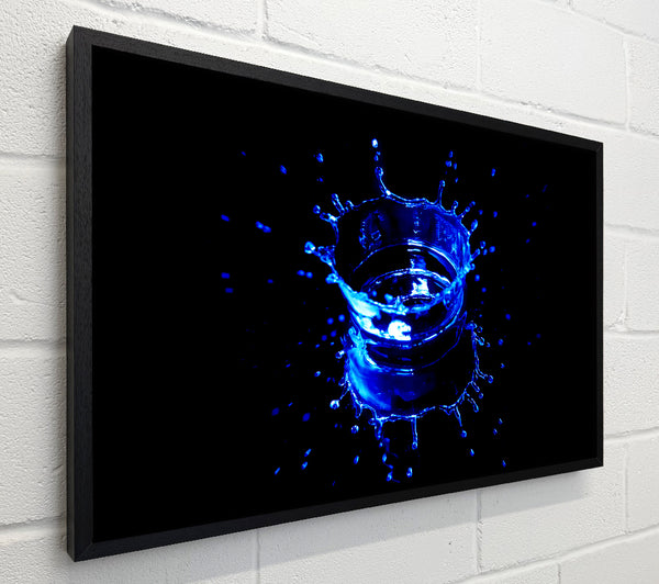 Electric Blue Water Drop