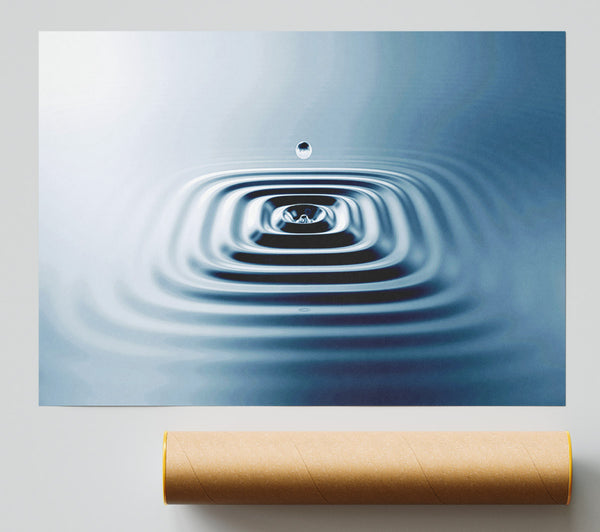 Square Water Ripples Print
