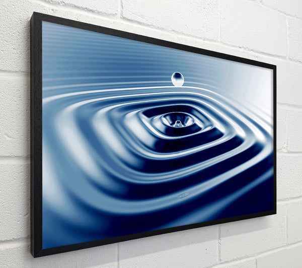 Blue Square Water Splash