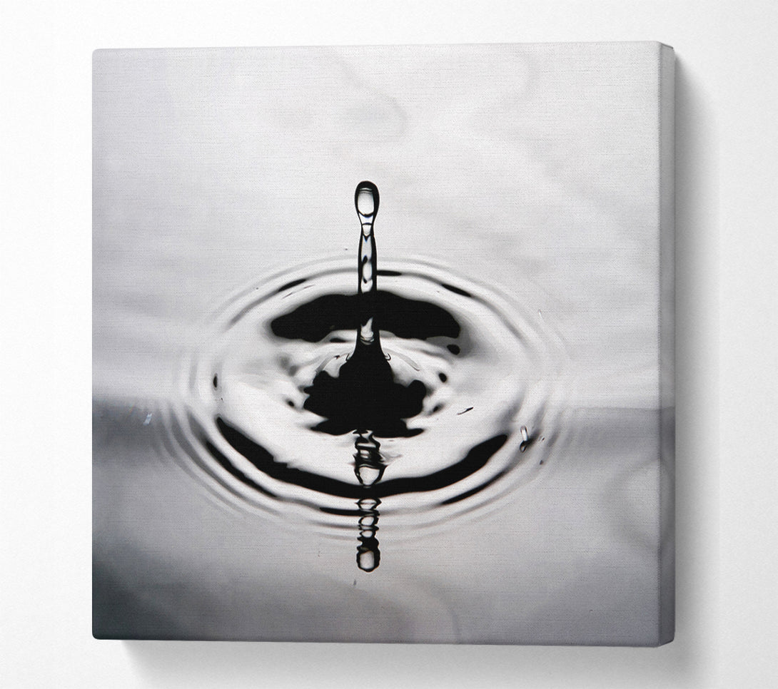  A Canvas Print of Grey Water Splash Canvas Art