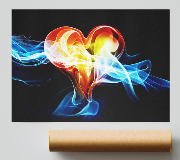 Lovers Heart Of Passion Print