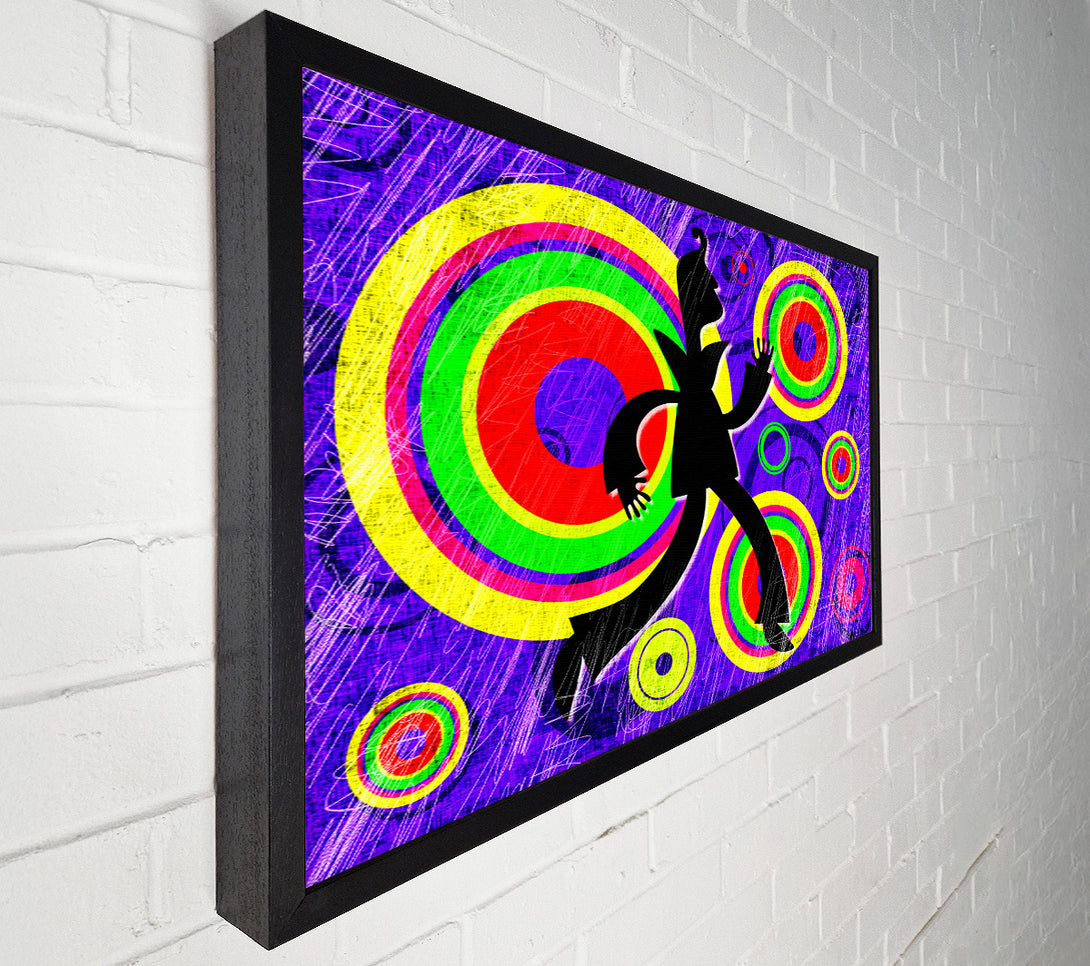 A Canvas Print of Disco Colours Canvas Print