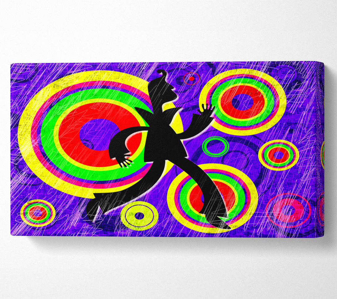  A Canvas Print of Disco Colours Canvas Print