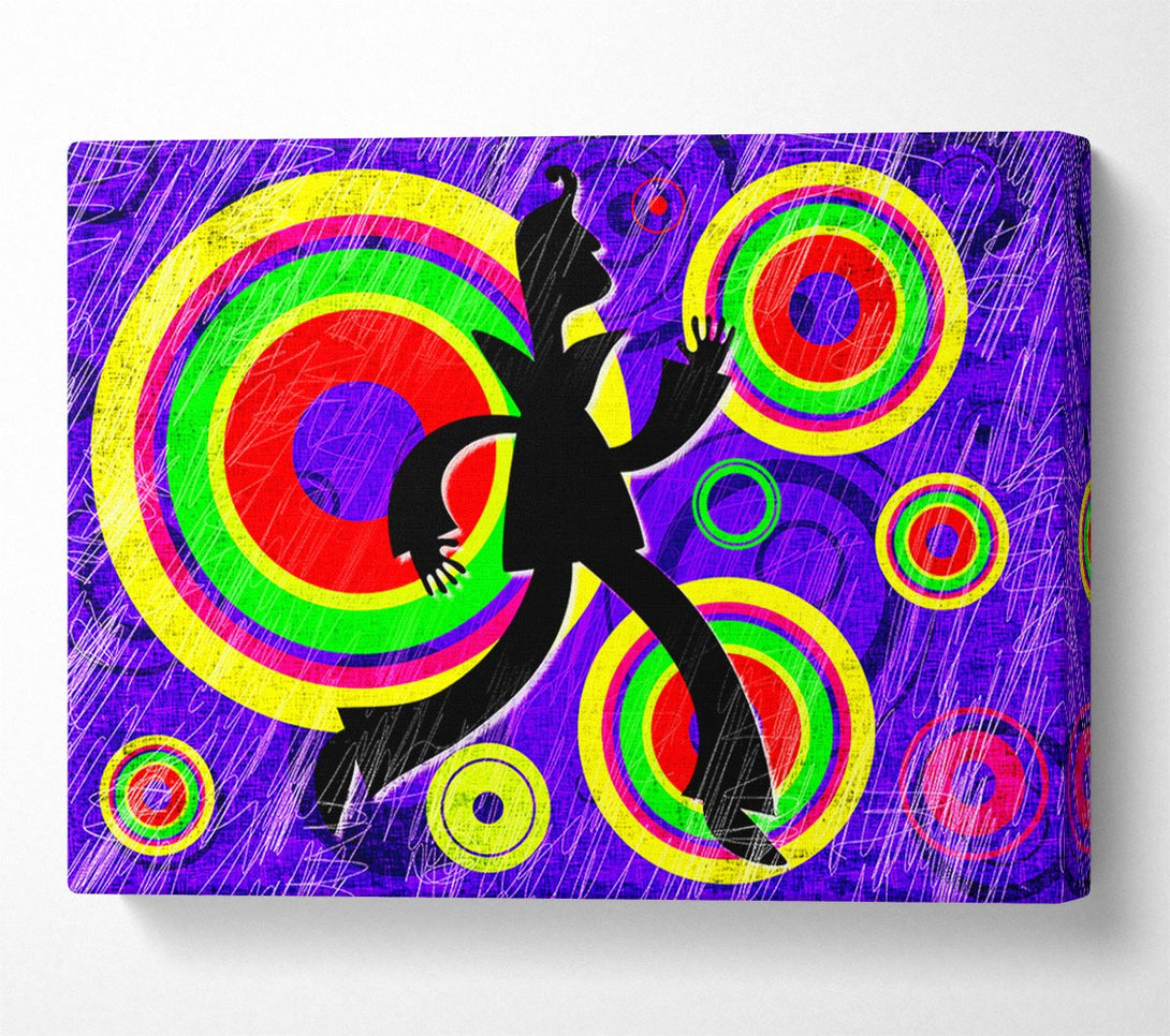  A Canvas Print of Disco Colours Canvas Print