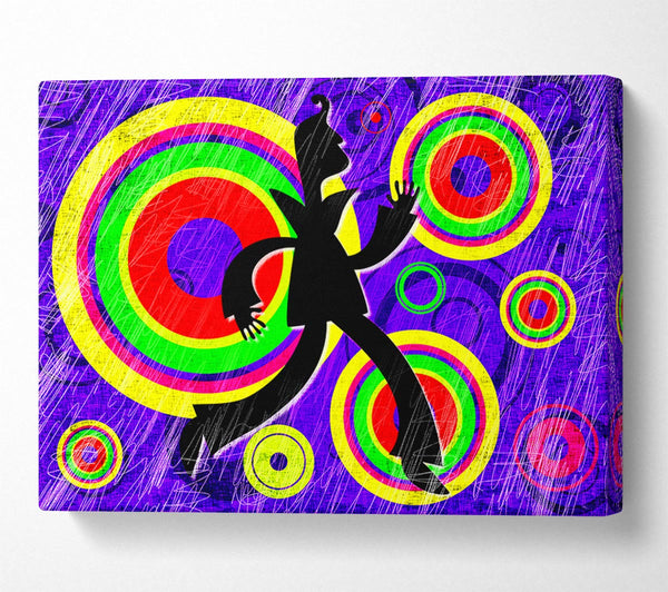  A Canvas Print of Disco Colours Canvas Print