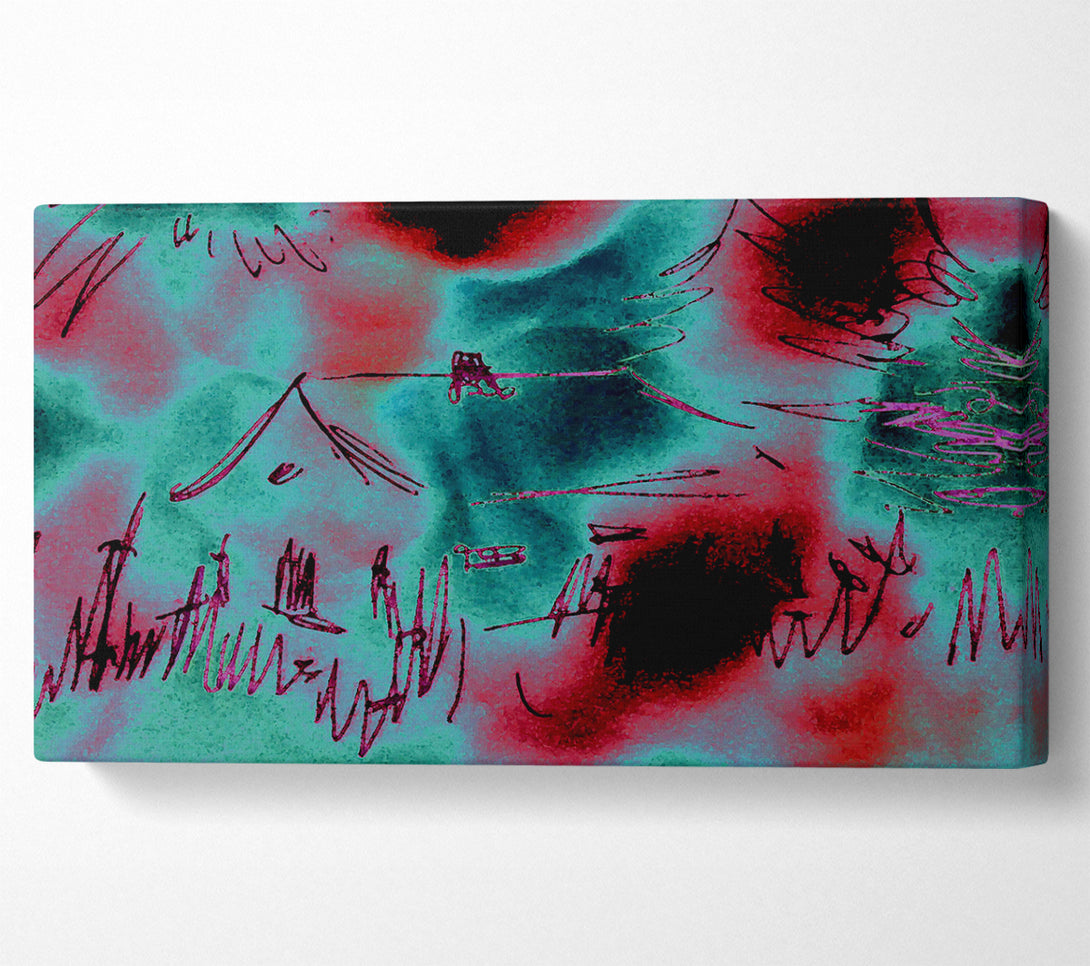 A Canvas Print of Poppy Sky House Canvas Wall Art
