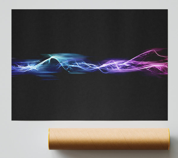 Vibrant Smoke Trails Poster