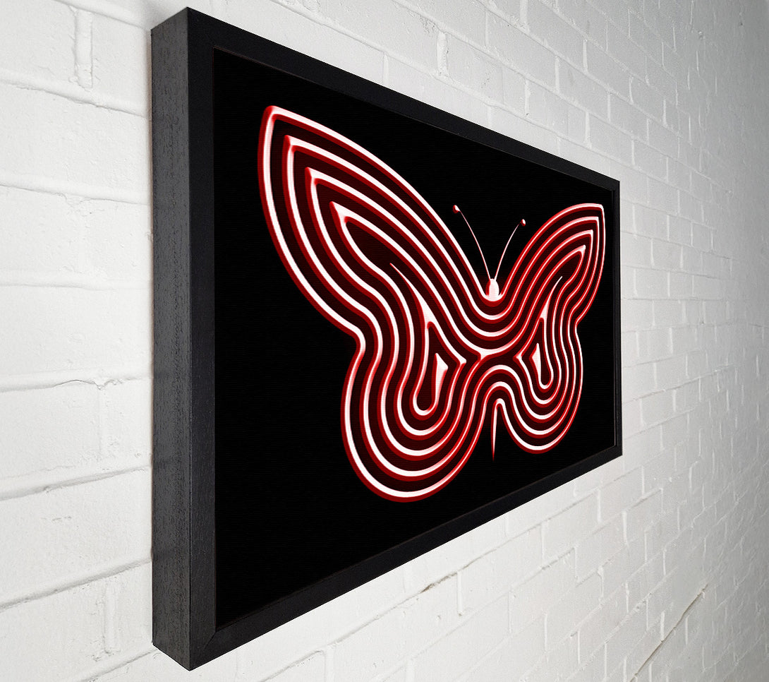  A Canvas Print of Red Butterfly Wings Canvas Art