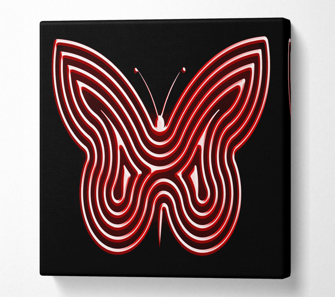  A Canvas Print of Red Butterfly Wings Canvas Art