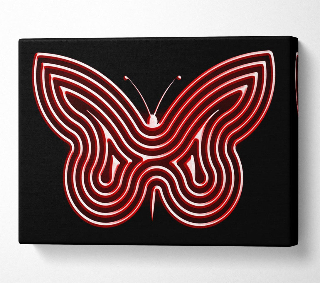  A Canvas Print of Red Butterfly Wings Canvas Art