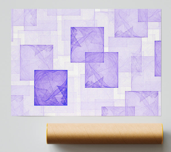 Lilac Squares Giclee Print