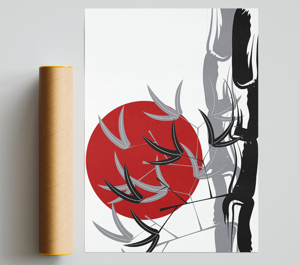Red Sun Burn Print