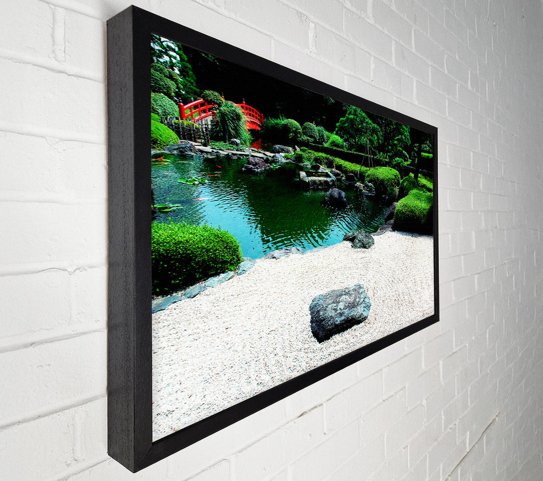  A Canvas Print of Peaceful Chinese Garden Canvas Print