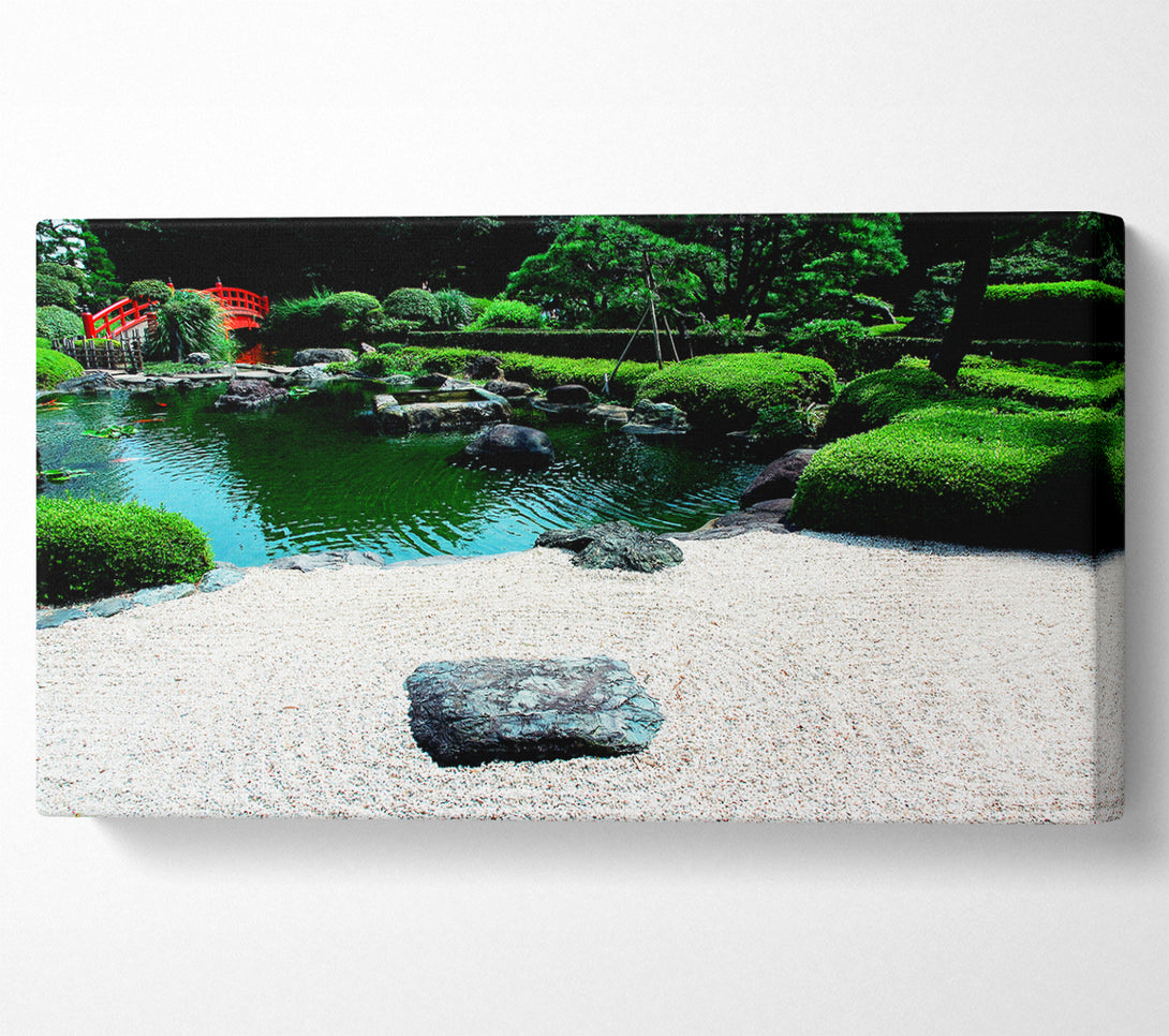  A Canvas Print of Peaceful Chinese Garden Canvas Print