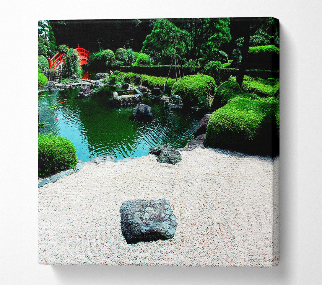  A Canvas Print of Peaceful Chinese Garden Canvas Print
